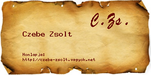 Czebe Zsolt névjegykártya